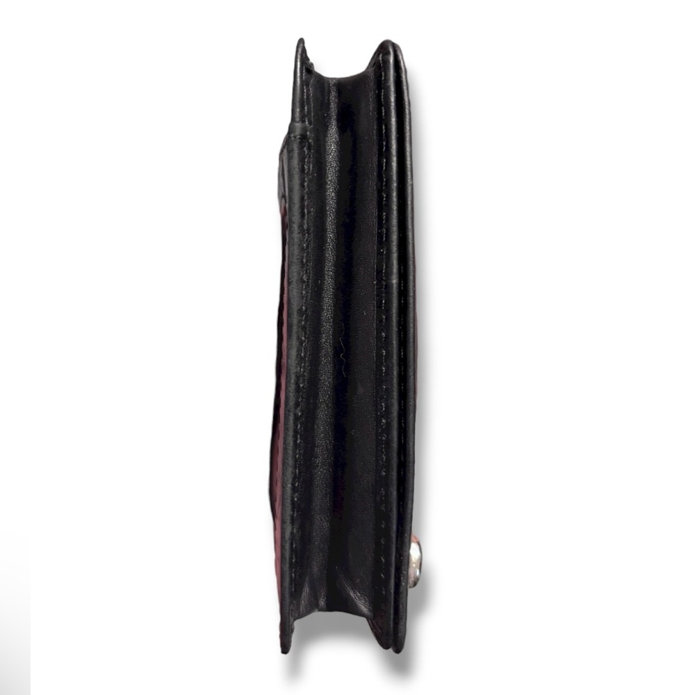 LAUREN RALPH LAUREN Black Leather Keychain Wallet - Picture 6 of 11